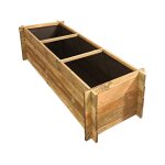 Carr� potager en bois  dhalia  - 140 x 60 x 41 cm
