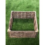 Carr potager en noisetier - tressage horizontal 120 x 120 x 60 cm