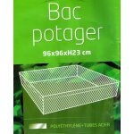 Carr� de potager en polyethylene + tubes acier