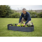 Carr� potager au sol anthracite s - esschert design