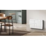 Carrera radiateur electrique a inertie ceramique jarpa - programmation lcd - 1000 w - facade en verre ...