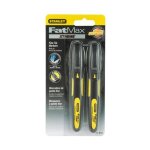 Carte de 2 marqueurs stanley noir fatmax pointe fine - 0 - 47 - 312