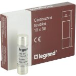 Cartouche industrielle cylindrique sans voyant legrand - 500 v coupure 100000 a - intensit 4 a