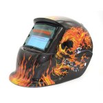 Casque de soudage type cam�l�on a large vue, accessoire de couleur v�ritable, auto obscurcissant, a energie ...