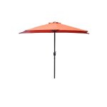 Catane - demi parasol de balcon terracotta