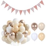 Cauc - 60 pièces avec des ballons de bande et un drapeau parental a 1 pièce, des ballons gonflables colorés, ... Cauc - 60 pièces avec des ballons de bande et un drapeau parental a 1 pièce, des ballons gonflables colorés, ...