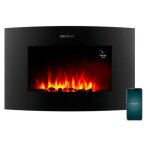 Cecotec readywarm 3560 curved flames connected int�rieure chemin�e encastrable electrique noir