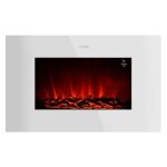 Cecotec readywarm 3590 flames connected int�rieure chemin�e encastrable electrique blanc