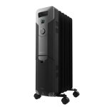 Cecotec readywarm 5000 space black radiateur bain d'huile avec 5 lments, 1000 w et 3 niveaux de puissance. ...