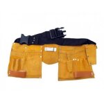 Ceinture porte outils en cuir 11 poches