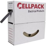 Cellpack - 1600928 gaine thermor�tractable s�ns colle vert, jaune 6 mm 2 mm taux de retreint:3:1 10 m ...