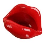 Cendrier a l�vres violettes europ�en mignon, personnalit� cr�ative, en c�ramique, pour maison, bureau, ...