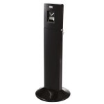 Cendrier sur pied - en aluminium - metropolitan smokers station rubbermaid