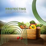 Cerceaux de support pour plantes de jardin, 6 pi�ces, 2. 4 / 3. 2 / 4mm, serre, tunnel de plantation, ...