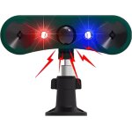 Cfux - alarme de capteur de mouvement solaire extrieur, dtecteur dalarme a induction a lumire stroboscopi ...