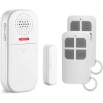 Cfux - alarme de porte et fentre, 2 tlcommandes, 130db sirne, volume rglable, 5 modes de fonction, ...