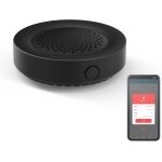 Cfux - alarme sirne intelligente : forte 100 db, compatible avec alexa, 32 types de sons d'alarme disponibles ...