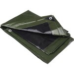 Cfus - bche multifonctions noire et verte 240 g / m2 1, 5 x 6 m