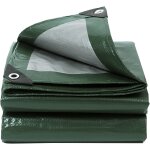 Cfus - bâche de protection 3, 7 x 3, 7 m - vert militaire et argenté - imperméable - avec ?illets - bâche ... Cfus - bâche de protection 3, 7 x 3, 7 m - vert militaire et argenté - imperméable - avec ?illets - bâche ...