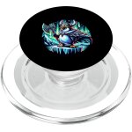 Cfux - casque de pingouin viking hache aurore borale popsockets popgrip pour magsafe