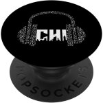Cfux - chi town chicago city skyline art nyc musique casque edm popsockets popgrip - support et grip ...