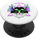 Cfux - costume de chat avec casque pour femme et edm music 90s popsockets popgrip interchangeable Cfux - costume de chat avec casque pour femme et edm music 90s popsockets popgrip interchangeable