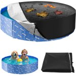 Cfus - couverture piscine ronde, couverture de piscine pour chien, bache piscine ronde avec cordon de ... Cfus - couverture piscine ronde, couverture de piscine pour chien, bache piscine ronde avec cordon de ...
