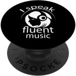 Cfux - je parle couramment musique musicien chansons piano casque popsockets support et grip pour smartphones ...