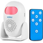 Cfux - sonnette detecteur de mouvement, alarme maison sans fil avec sirene infrarouge portable avec systme ...
