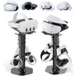 Cfux - support pour casque et manette avec support de casque vr pour bureau, support de manette de jeu ...