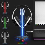 Cfux - support de casque rvb avec 2 rallonges usb 2. 0 pour port de charge, support de casque pour gamer, ... Cfux - support de casque rvb avec 2 rallonges usb 2. 0 pour port de charge, support de casque pour gamer, ...