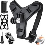 Cfux - support de menton pour casque, moto fixation du menton, sangle de menton pour casque de moto, ...