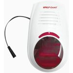 Cfux - wolf guard sirne stroboscopique sans fil 110 db etanche pour l'extrieur pour la scurit