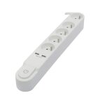 Chacon bloc multiprise 5 prises 16 a avec interrupteur. 2 ports usb et c�ble 3 m ho5vv - f 3x1. 5 mm ...