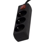 Chacon bloc multiprise avec interrupteur 3 prises 16a 1. 5m noir