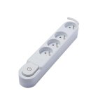 Chacon bloc multiprise avec interrupteur 4 prises 16a 1. 5m blanc