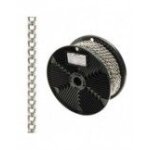 Cha�ne d�corative gourmette nickel�e 2, 0 mm bobine 20 metres