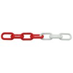 Chaîne plastique rouge et blanc 25 m - Ø 6 mm Chaîne plastique rouge et blanc 25 m - Ø 6 mm