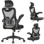 Chaise de bureau - fauteuil de bureau ergonomique avec support lombaire & accoudoirs & appuie - tte ...