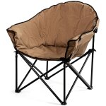 Chaise de camping pliante 82 x 62 x 90 cm assise ergonomique et porte - gobelet design moderne en tissu ...