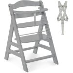 Chaise haute bébé en bois - evolutive dès 6 mois, réglable, harnais 5 points, barre de sécurité, résistante ... Chaise haute bébé en bois - evolutive dès 6 mois, réglable, harnais 5 points, barre de sécurité, résistante ...