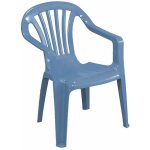 Chaise de jardin empilable pour enfants bleu clair