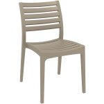 Chaise de jardin empilable r�sistante aux uv en plastique boue