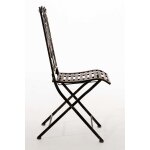 Chaise de jardin pliable en m�tal bronze