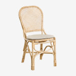 Chaise de jardin en rotin zariel naturel
