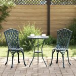 Chaises de jardin vidaxl 2 pcs vert en alu