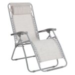 Chaise longue avec accoudoirs arbatax housse bleue