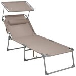 Chaise longue bain de soleil transat grand mod�le 71 x 200 x 38 cm charge 150 kg appui - t�te dossier ...