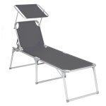 Chaise longue bain de soleil transat de relaxation grand mod�le 65 x 200 x 48 cm charge 150 kg avec dossier ...