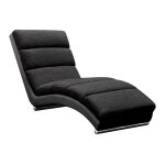 Chaise longue comfivo 109, noir, bote de literie, 84x62x180cm